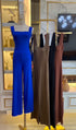 Women Sleeveless Square Neck Jumpsuits